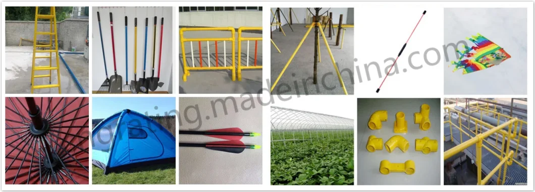 Building Material Solid Reinforcing FRP/GRP Hollow Epoxy Pole UV Insulation Chemical Fiberglass Blanks Rod