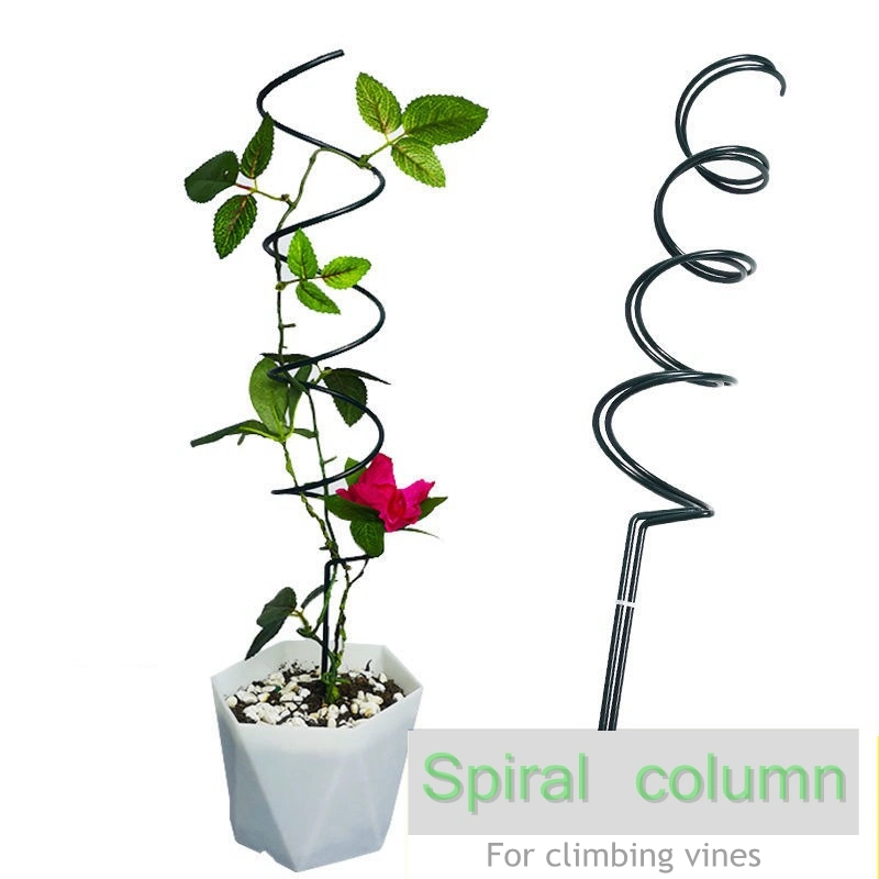 Galvanized Garden Flower Climbing Stand Plant Support Tomato Spiral Stakes